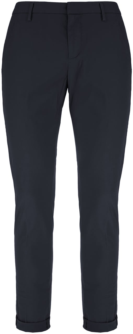 Dondup Dondup Blue stretch cotton chino pants Blauw