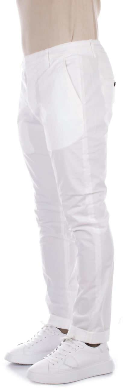 Dondup Trousers White Wit