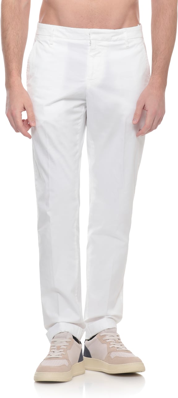 Dondup Trousers White Wit