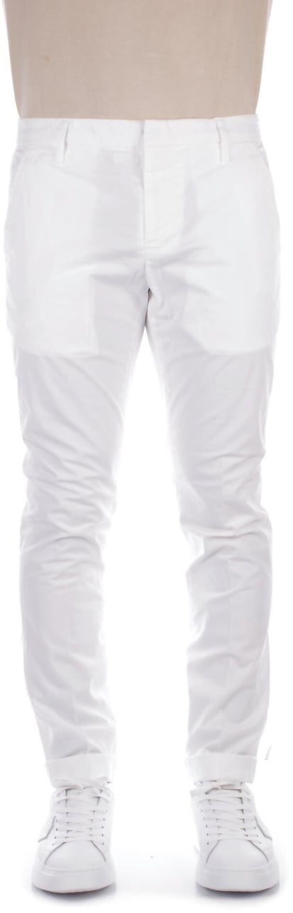 Dondup Trousers White Wit