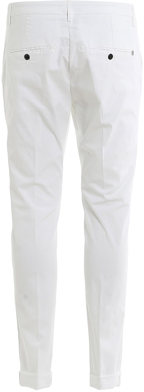 Dondup Trousers White Wit
