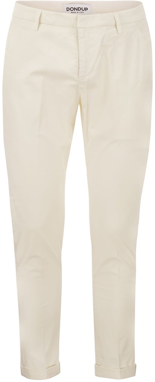 Dondup Trousers White Wit