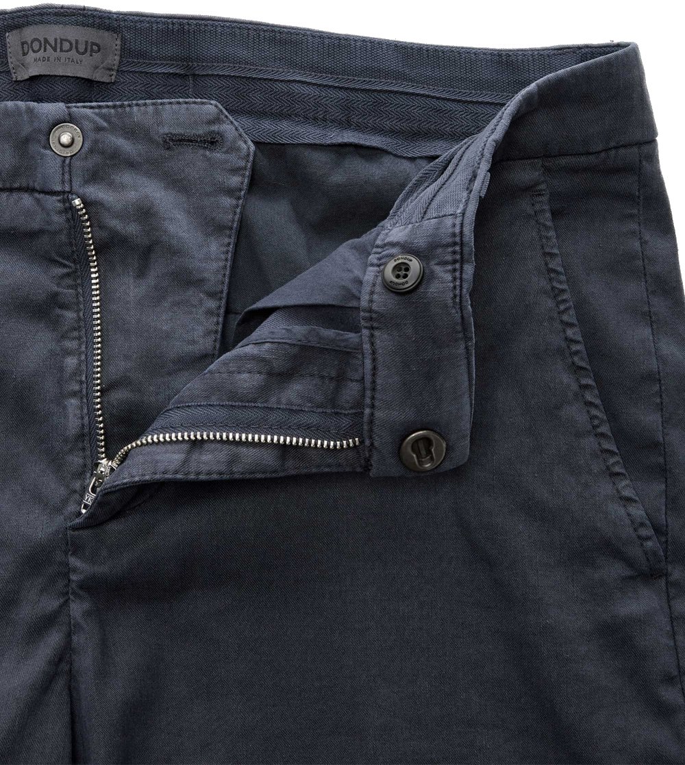 Dondup Trousers Blue Blauw