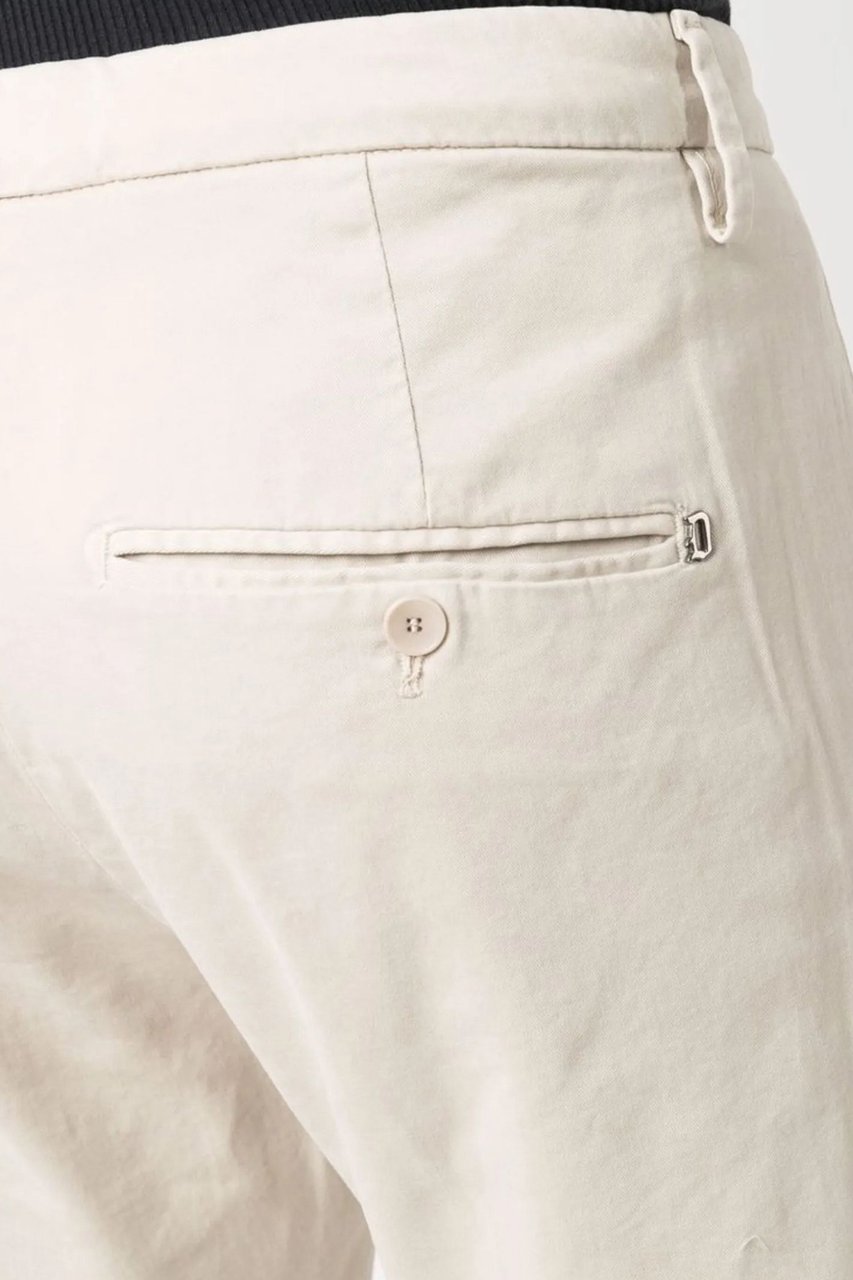 Dondup Trousers Bianco Wit