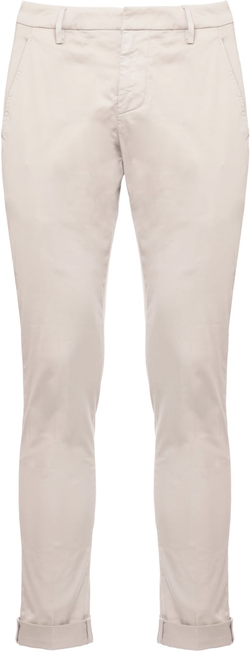 Dondup Trousers Ivory Wit