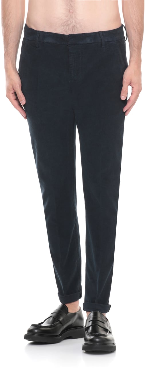 Dondup Trousers Blue Blauw