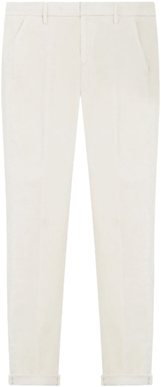 Dondup Trousers Ivory Wit