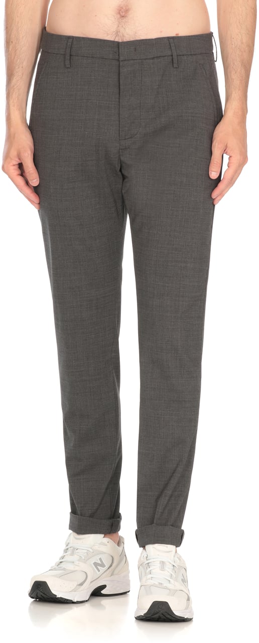 Dondup Trousers Grey Grijs