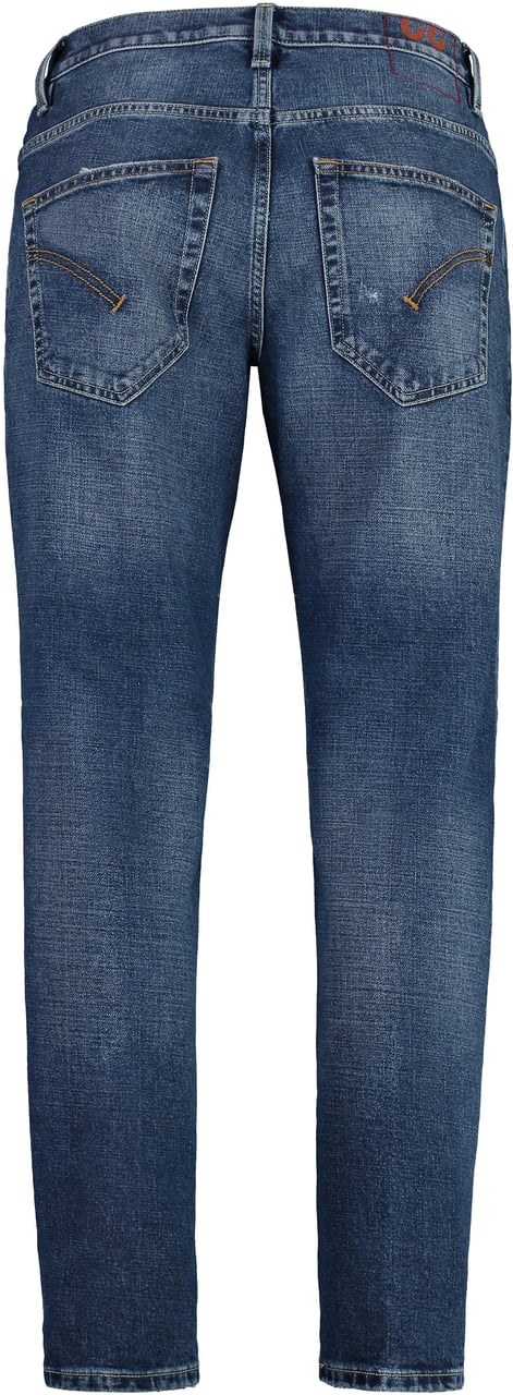 Dondup Brighton 5-pocket straight-leg jeans Blauw