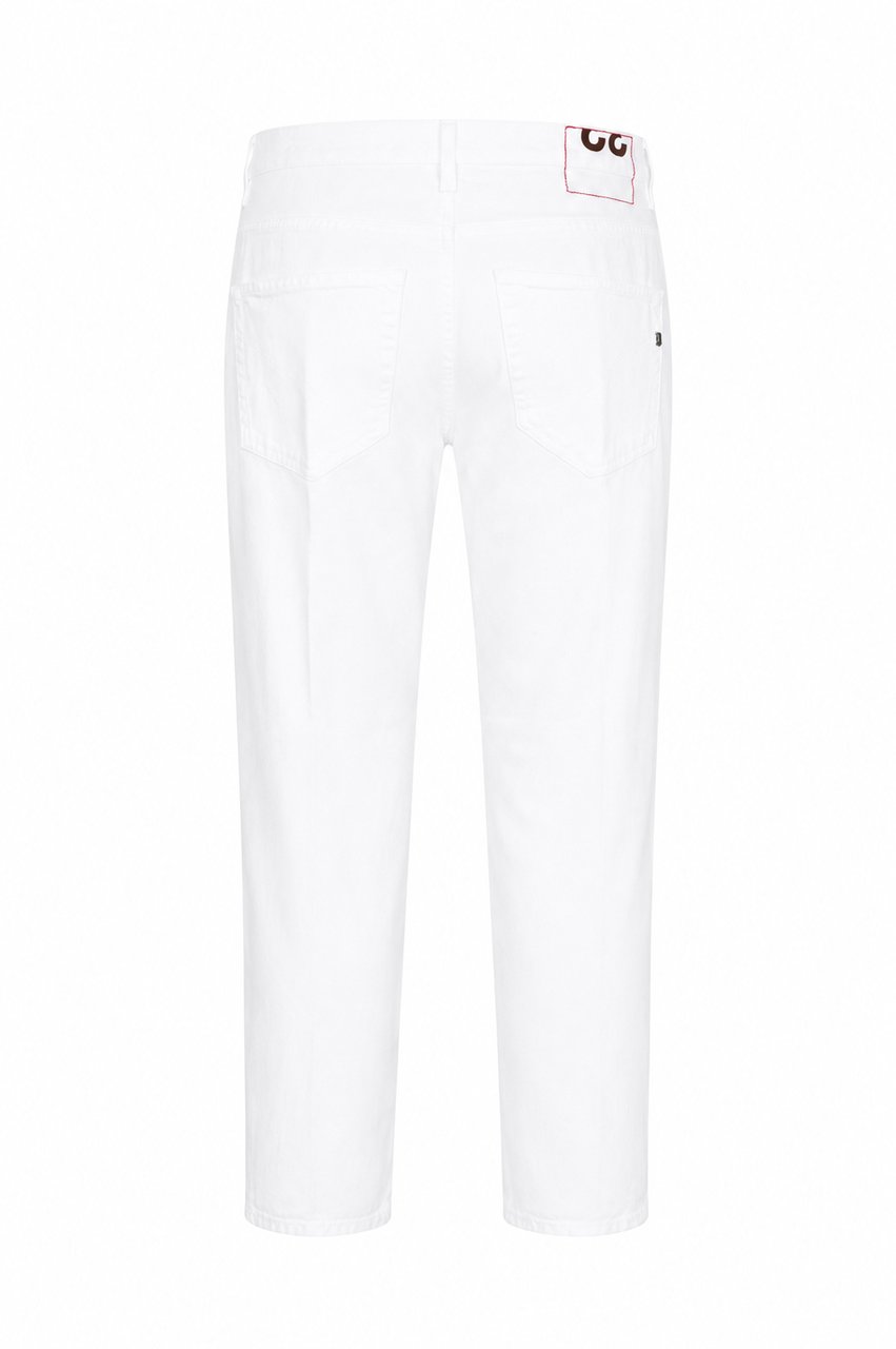 Dondup Trousers Bianco Wit