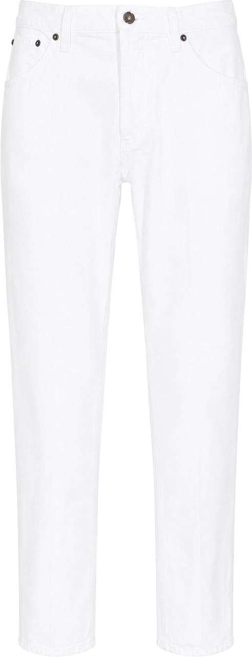 Dondup Trousers Bianco Wit