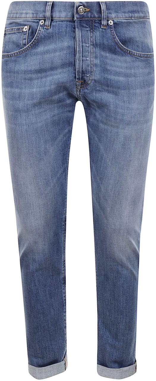 Dondup Jeans Denim Medio Blauw