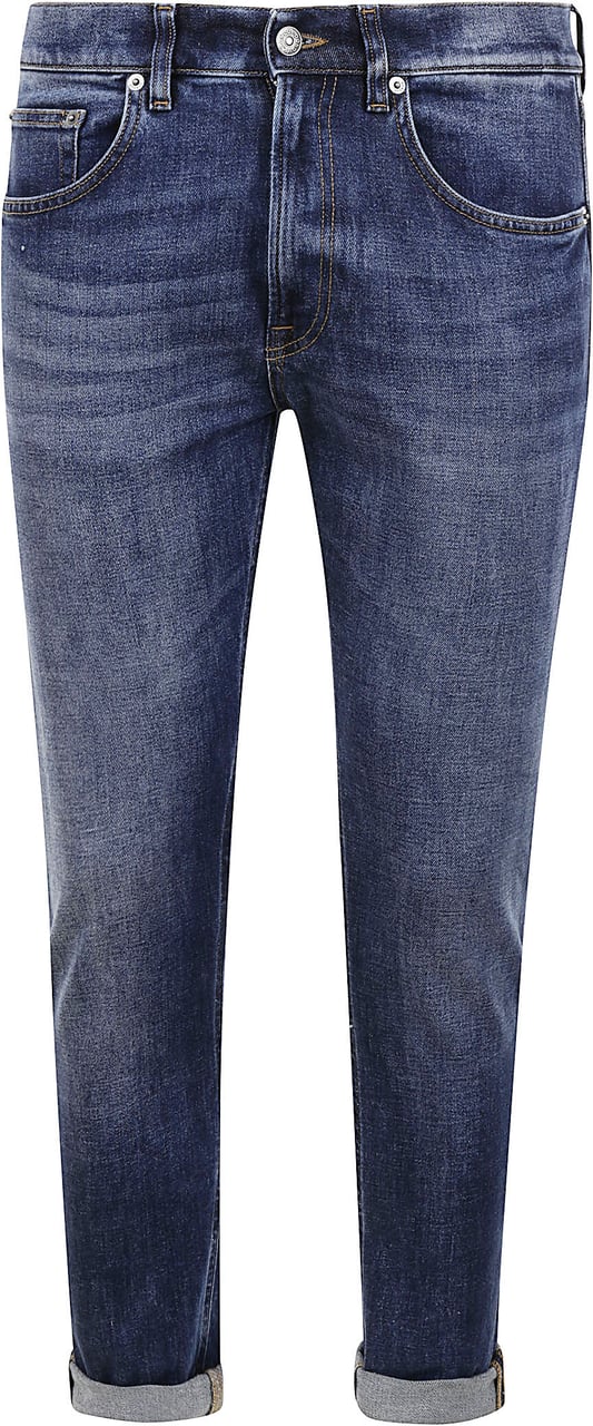 Dondup Jeans Denim Medio Blauw