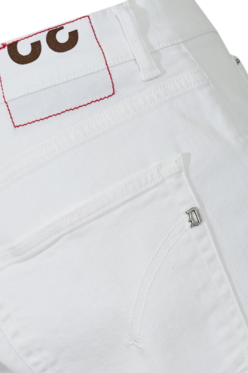 Dondup Trousers White Wit