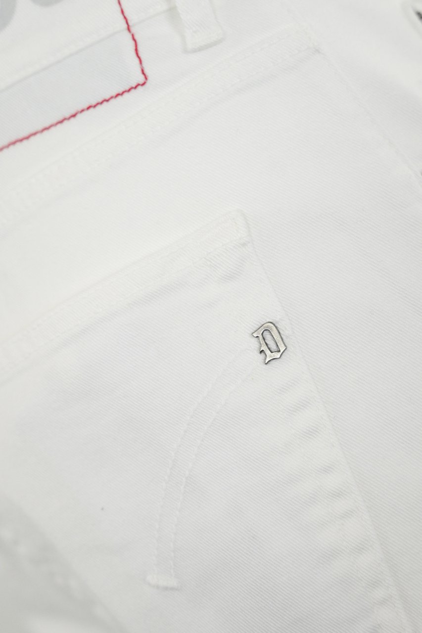 Dondup Trousers White Wit