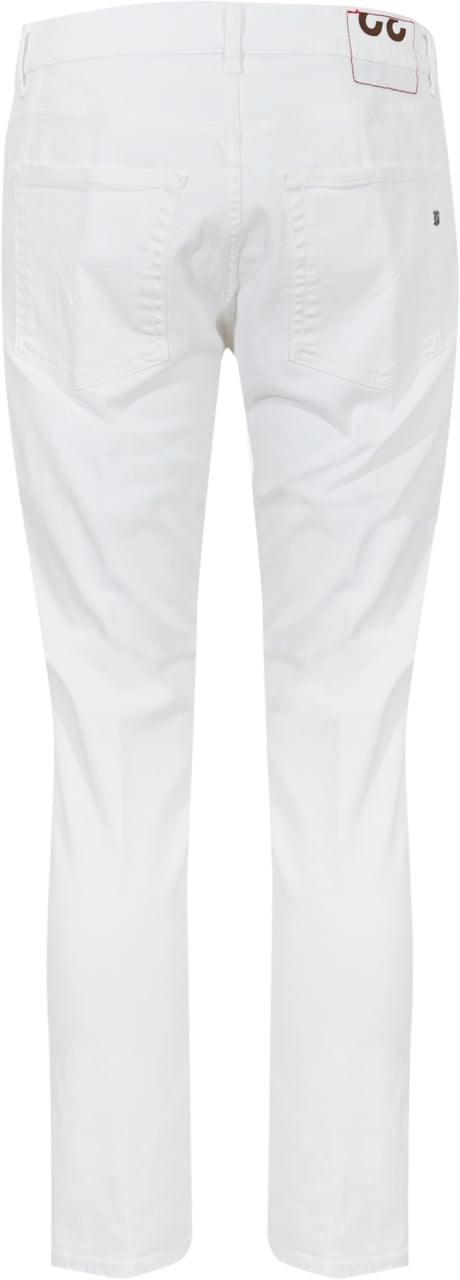 Dondup Trousers White Wit