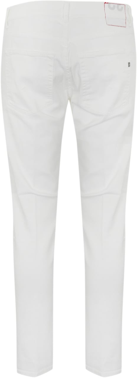 Dondup Trousers White Wit