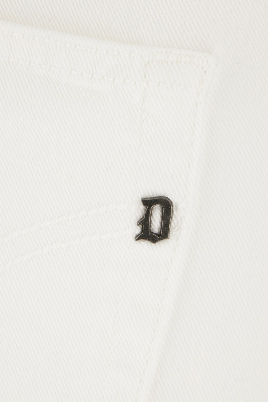 Dondup Dondup White stretch denim jeans Wit