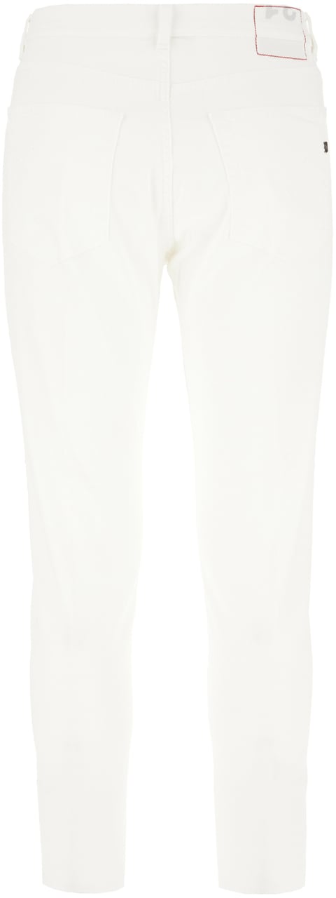 Dondup Dondup White stretch denim jeans Wit
