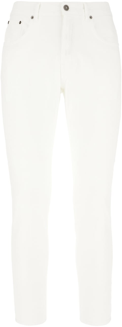 Dondup Dondup White stretch denim jeans Wit