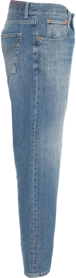 Dondup Slim fit jeans 'Dian' Blauw