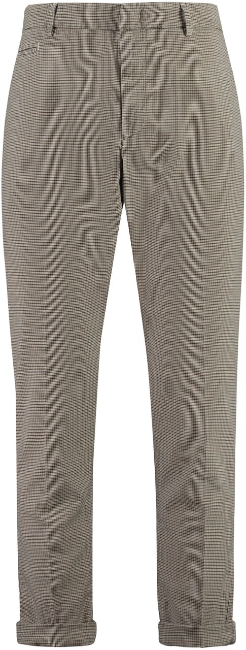 Dondup Joe Prince-of-Wales checked trousers Beige