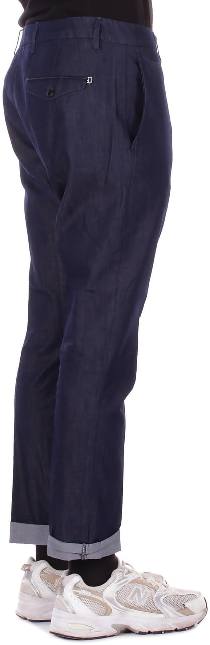 Dondup Trousers Blu Denim Navy