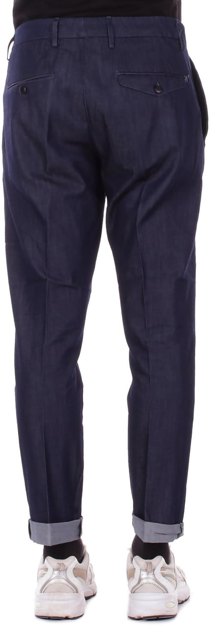Dondup Trousers Blu Denim Navy