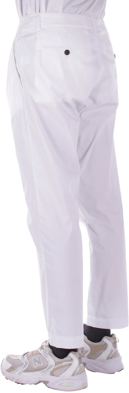 Dondup Trousers White Wit