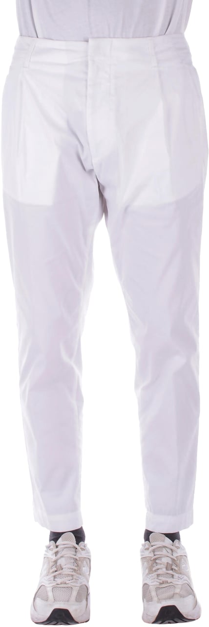 Dondup Trousers White Wit