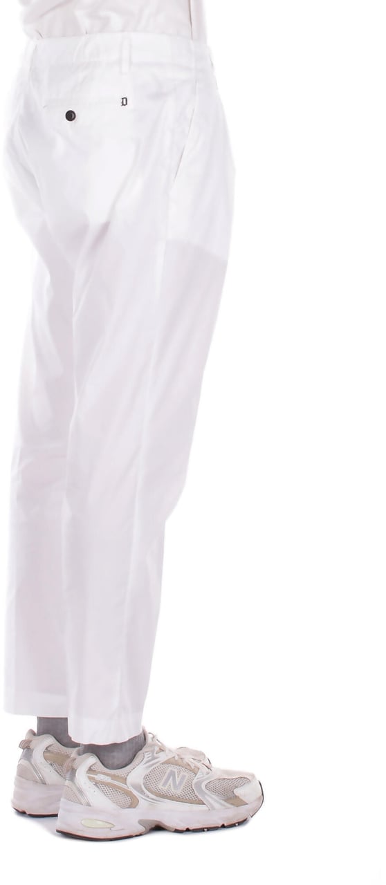 Dondup Trousers Bianco Wit