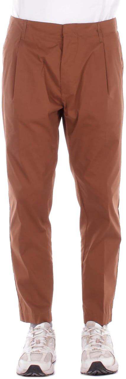 Dondup Trousers Corteccia Bruin