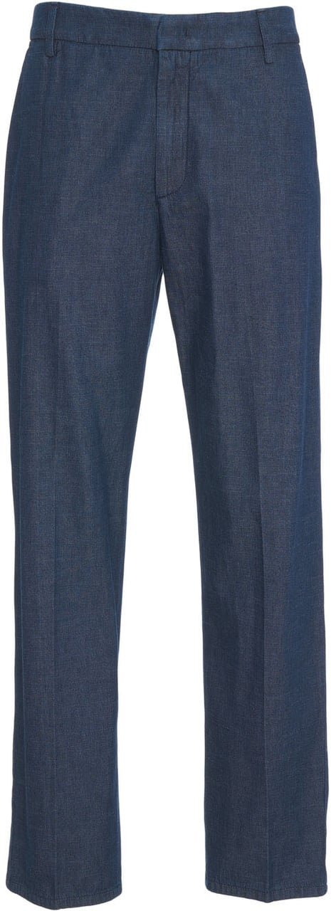 Dondup Cotton pants 'James' Blauw