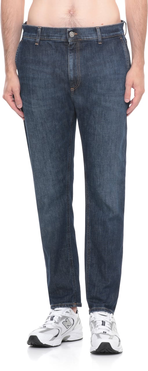 Dondup Trousers Blue Blauw