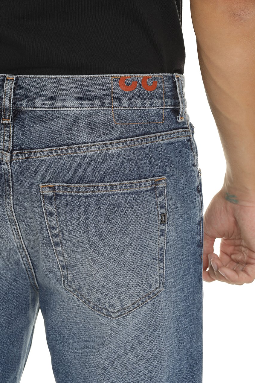 Dondup Andi5-pocket straight-leg jeans Blauw