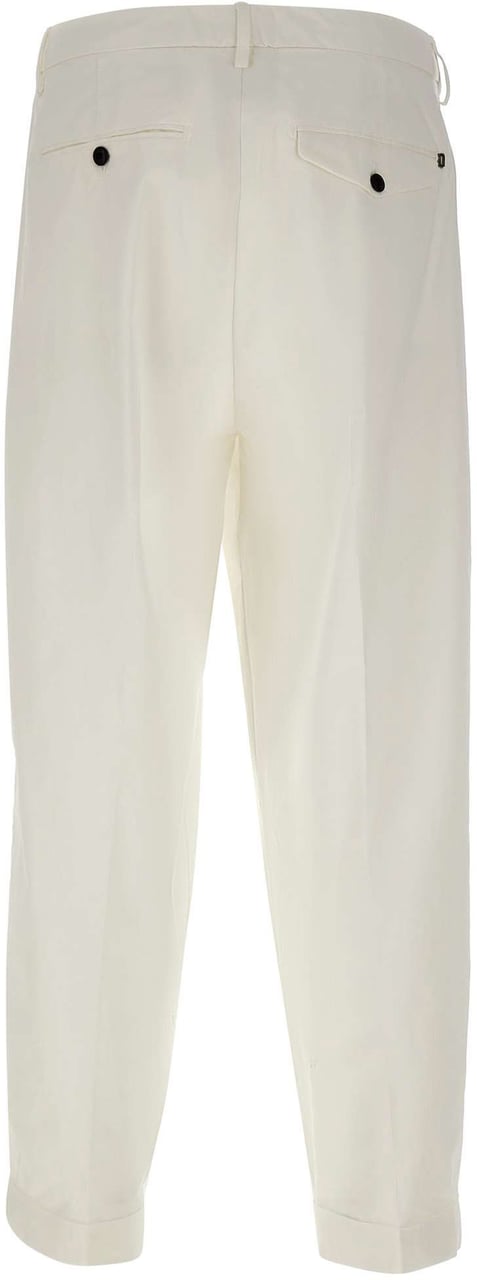 Dondup Trousers White Wit