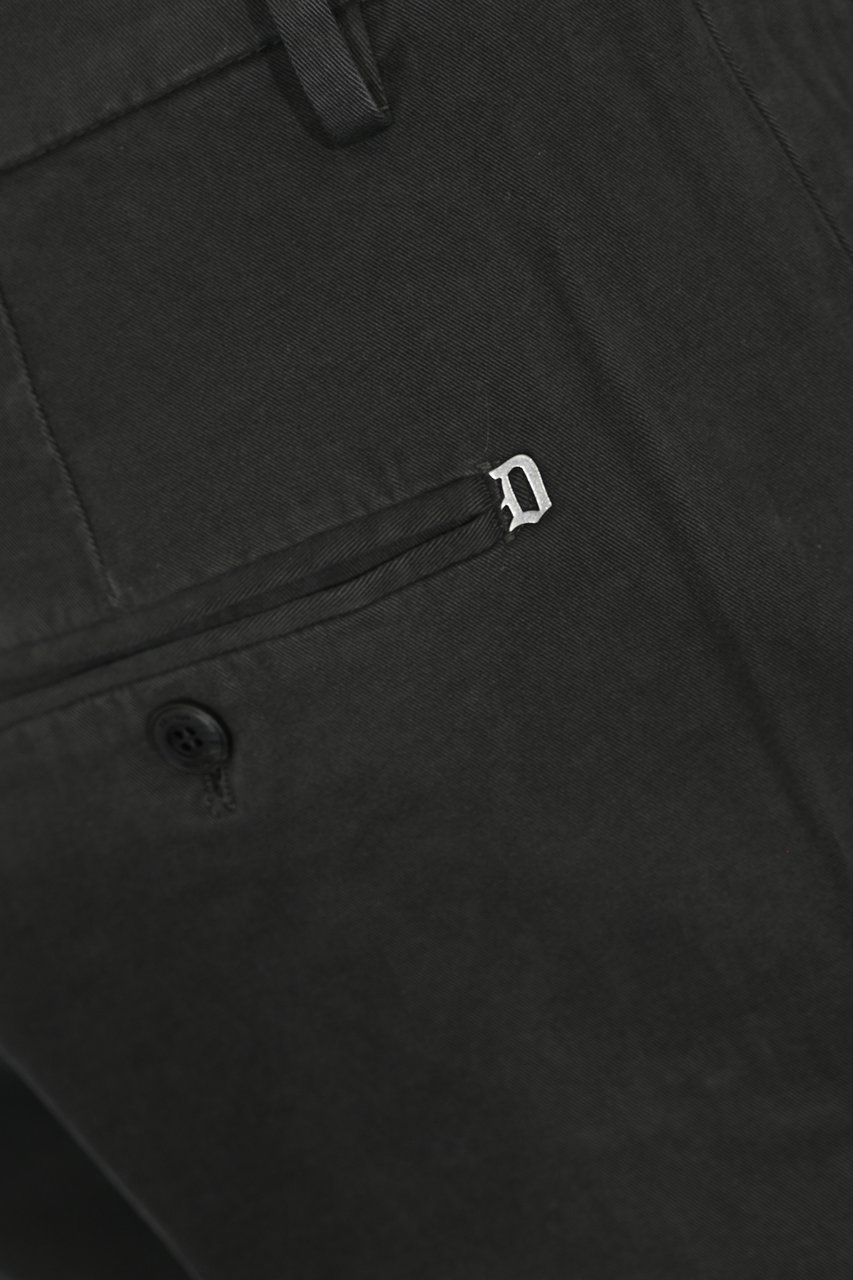Dondup Trousers Carbone Zwart