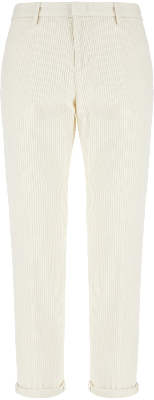 Dondup Dondup Ivory corduroy pants Neutraal