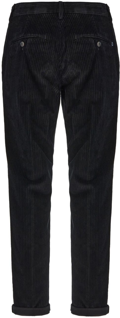 Dondup Dondup Black corduroy pants Zwart