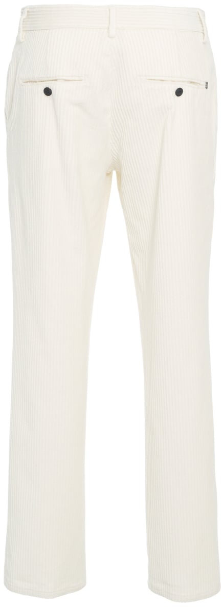 Dondup Pantaloni in velluto a coste Wit
