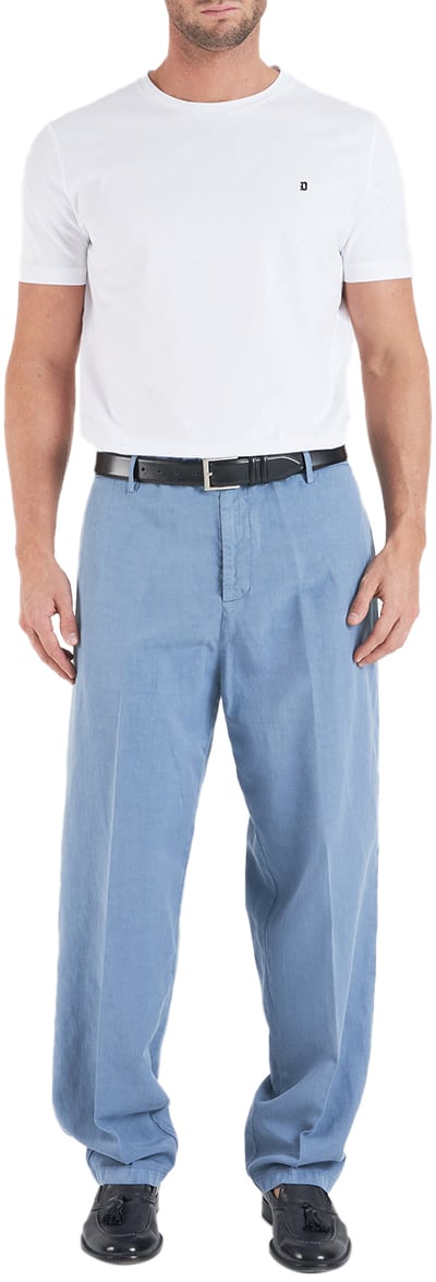 Dondup Wide leg pants Blauw