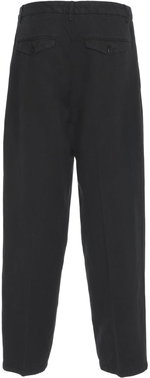 Dondup Wide leg pants Zwart