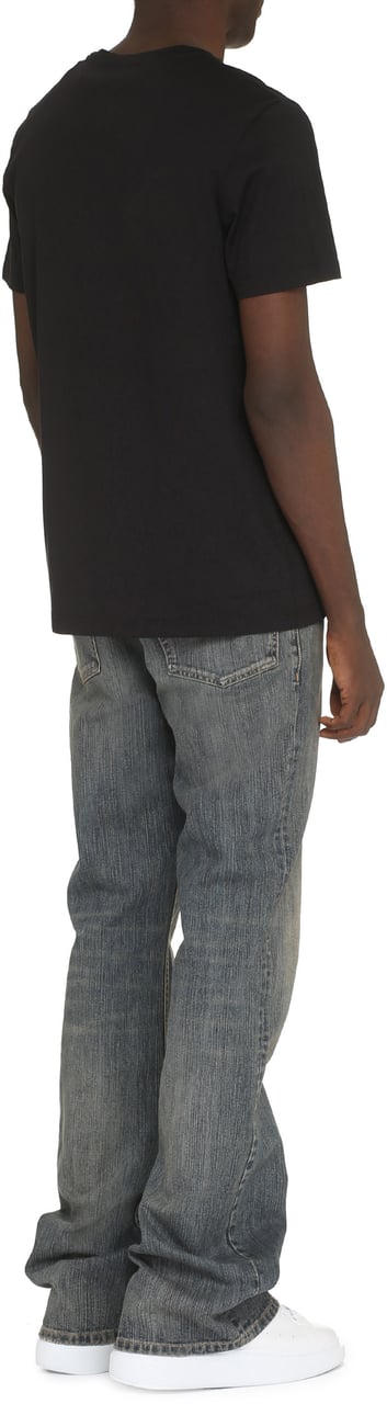 Dondup Cotton crew-neck T-shirt Zwart