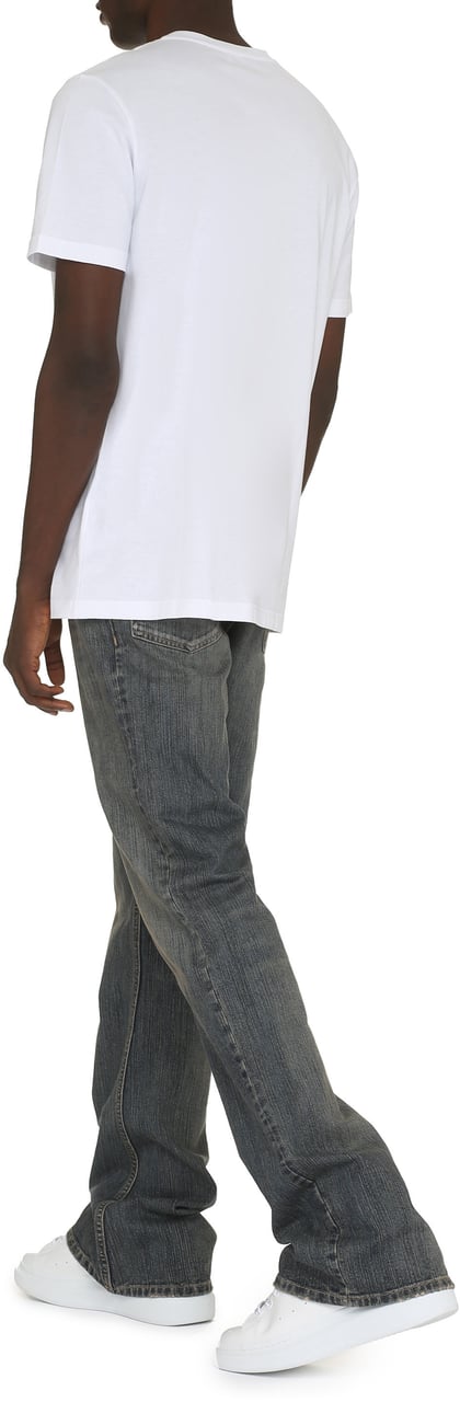 Dondup Cotton crew-neck T-shirt Wit