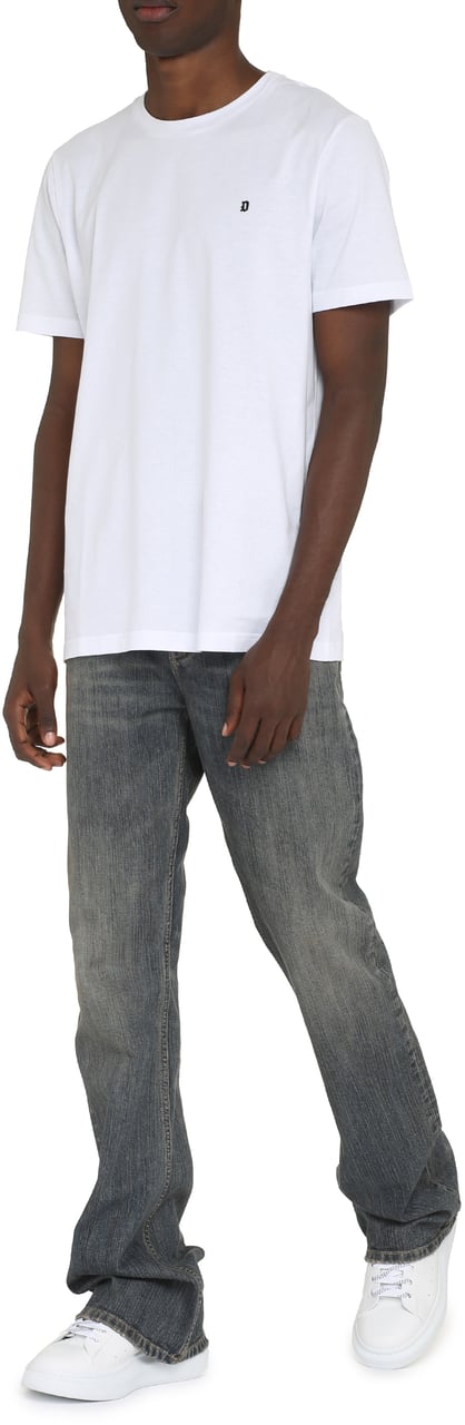 Dondup Cotton crew-neck T-shirt Wit