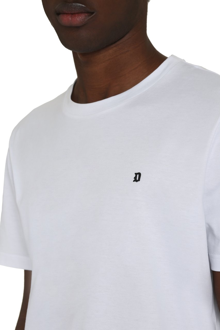 Dondup Cotton crew-neck T-shirt Wit
