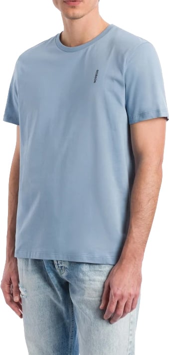 Dondup T-Shirts And Polos Azzurro Polvere Lichtblauw