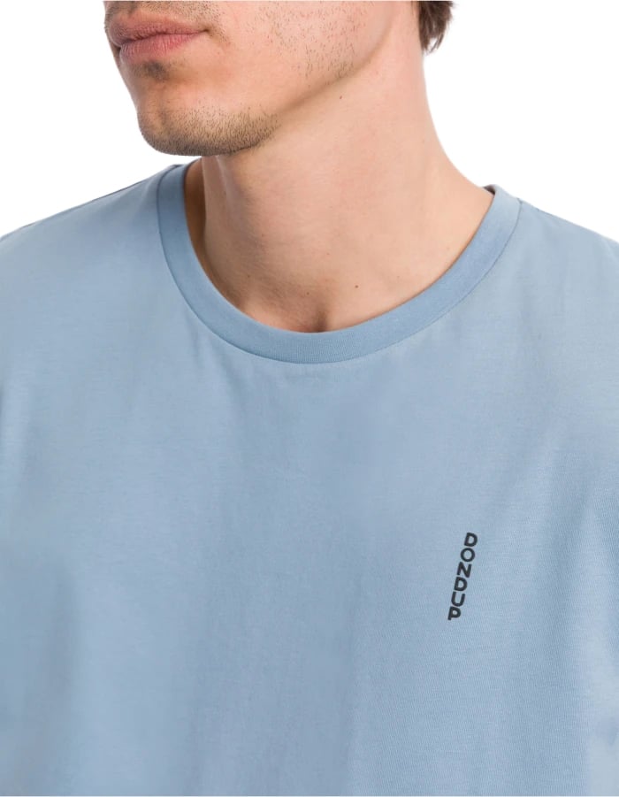 Dondup T-Shirts And Polos Azzurro Polvere Lichtblauw