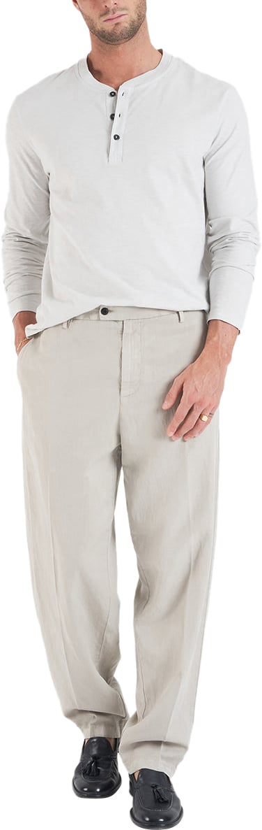 Dondup Henley shirt Grijs