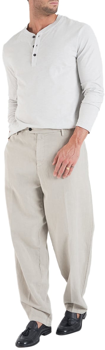 Dondup Henley shirt Grijs